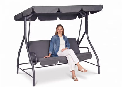 Havesofa Tokio 194x120x167 cm Antracitgrå