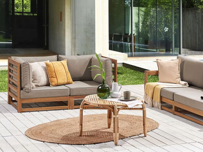 Havesofa Trani 2-Personers 150x75 cm Lyst Træ