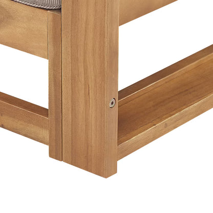 Havesofa Trani 2-Personers 150x75 cm Lyst Træ