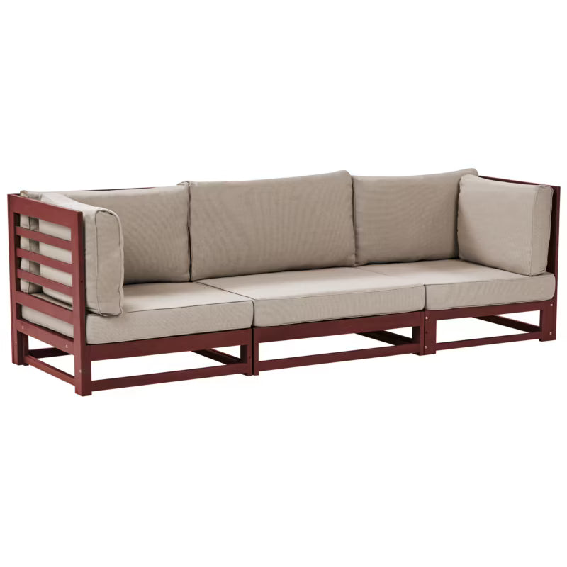 Havesofa Trani 235x75 cm Akacietræ med Hynder