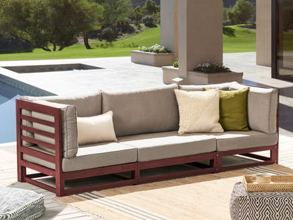 Havesofa Trani 235x75 cm Akacietræ med Hynder