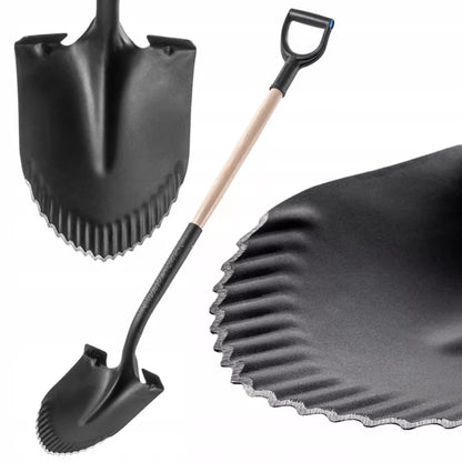 Havespade 130 cm Stål med Tænder