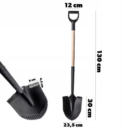Havespade 130 cm Stål med Tænder