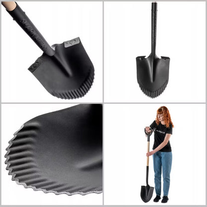 Havespade 130 cm Stål med Tænder