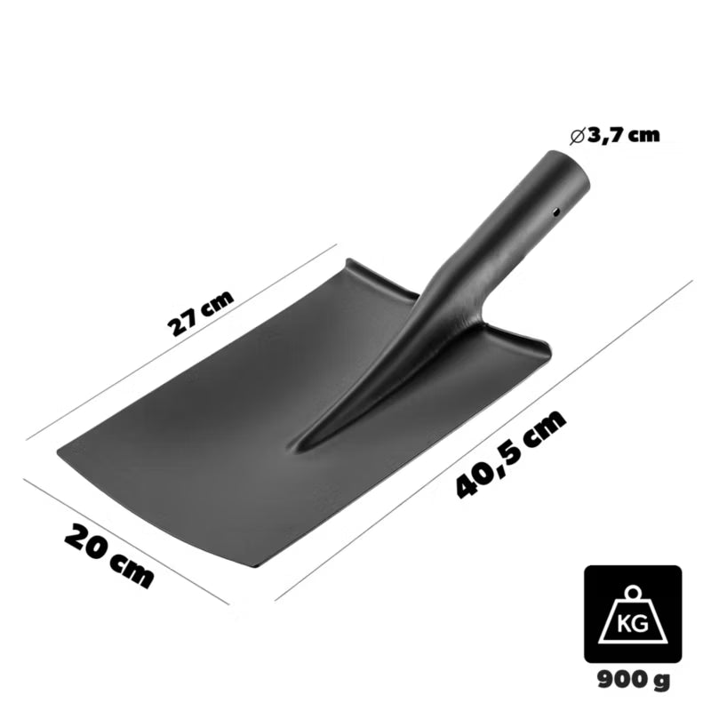 Havespade Brives 20x40,5 cm Sort Stål