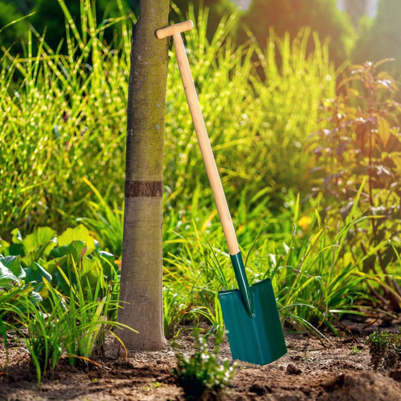 Havespade Lige 117 cm Metal med Træskaft