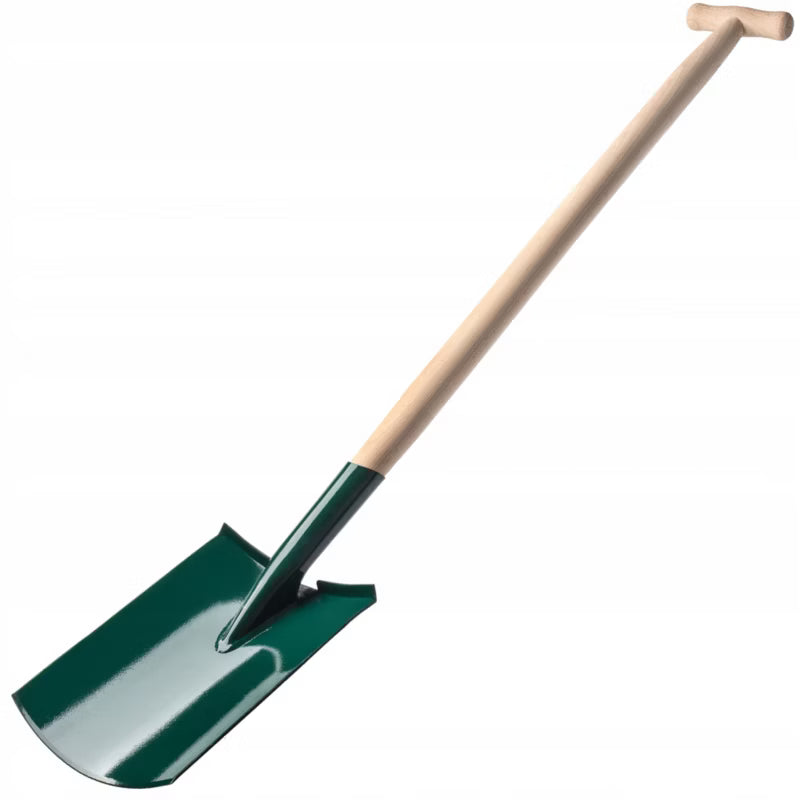 Havespade Lige 117 cm Metal med Træskaft