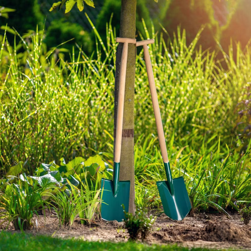Havespade Lige 117 cm Metal med Træskaft