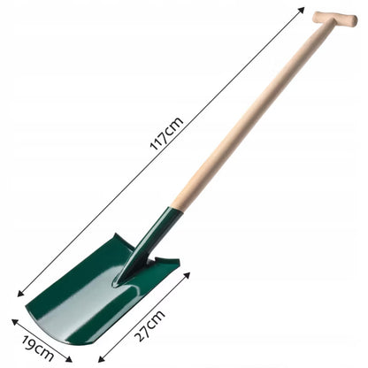 Havespade Lige 117 cm Metal med Træskaft