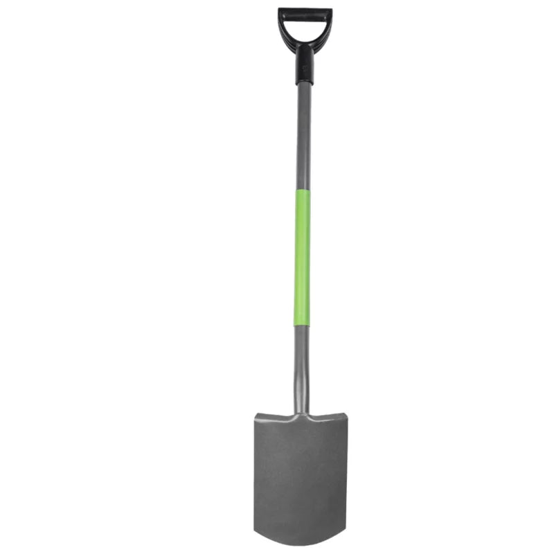 Havespade Lige 120 cm Sort og Grøn Metal