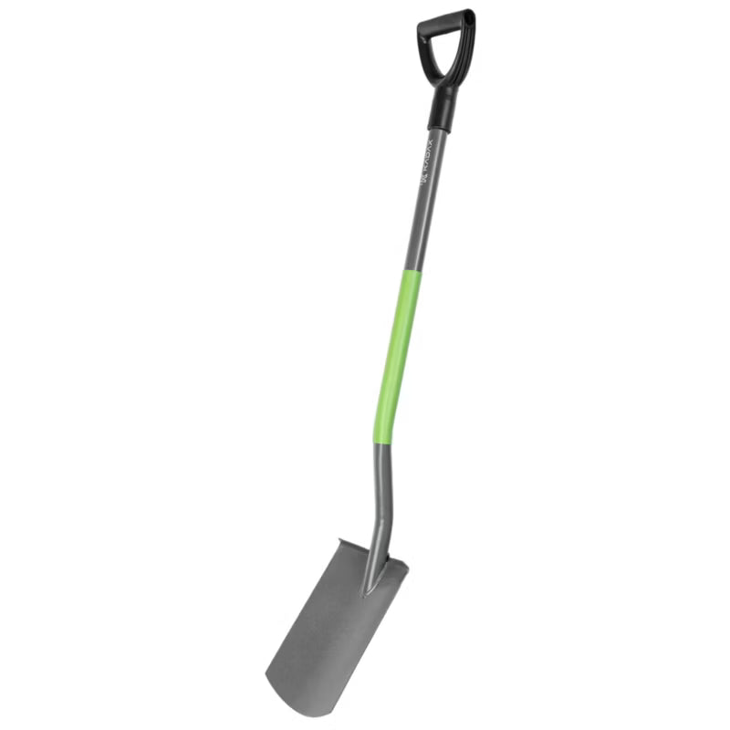 Havespade Lige 120 cm Sort og Grøn Metal