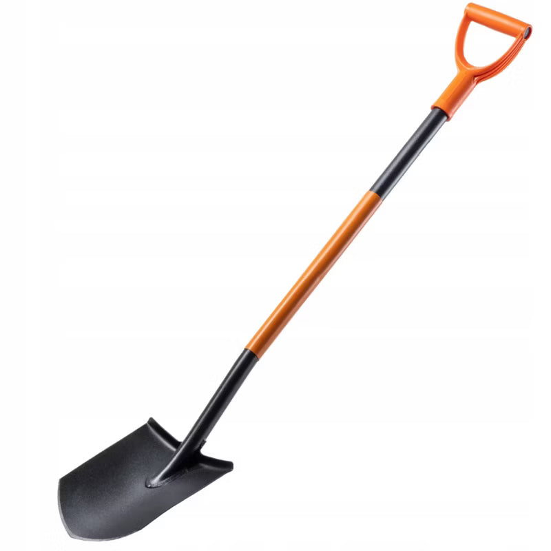 Havespade Spids 125 cm Stål Sort