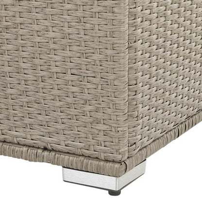 Havespand Modena 155x75 cm Gråbeige Poly疏rattan