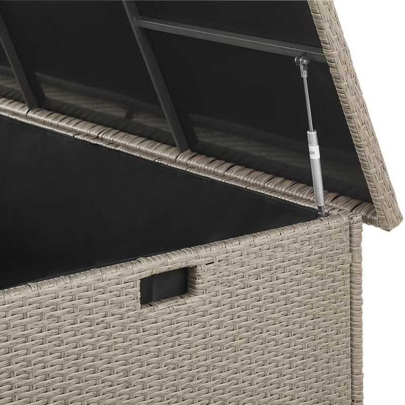 Havespand Modena 155x75 cm Gråbeige Poly疏rattan