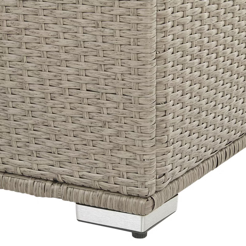 Havespand Modena 155x75 cm Gråbeige Poly疏rattan