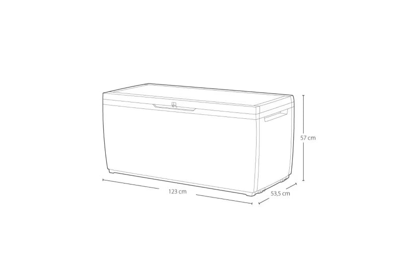 Havespand Springwood 123x53,5x57 cm Brun 305 L