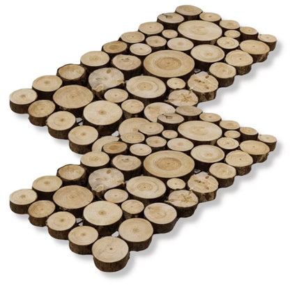 Havesti Træskiver 40x80 cm Beige 2 Stk
