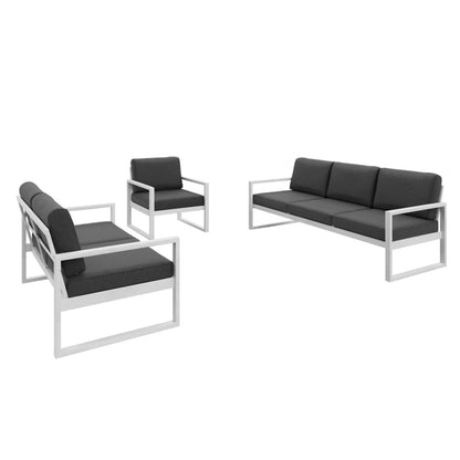 Havestol Alicante 76x80x86 cm Grafit Hvid