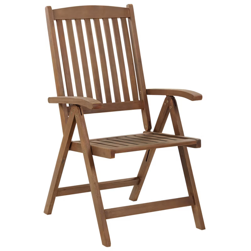 Havestol Amantea Akacietræ Mørkebrun Foldbar