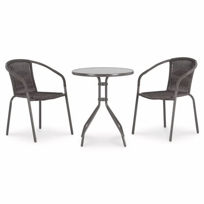 Havebænk Bari 50x58 cm Gråbrun