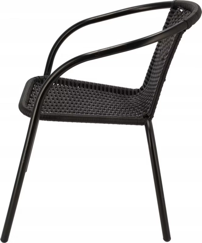Havestol Bistro 52x61 cm Sort Technorattan