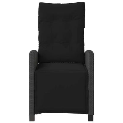 Havebænk Poly空 Havesolstol Justerbar Sort WM-365233