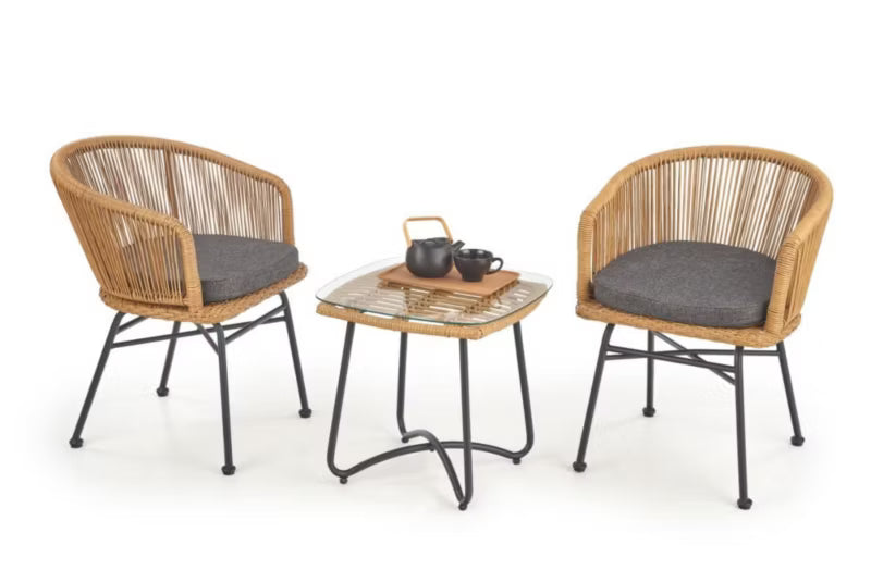 Havestol K400 Rattan Natur med Pude