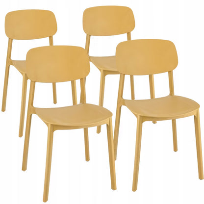 Havestol Lara 79x40 cm Sennepsgul 4 Stk.