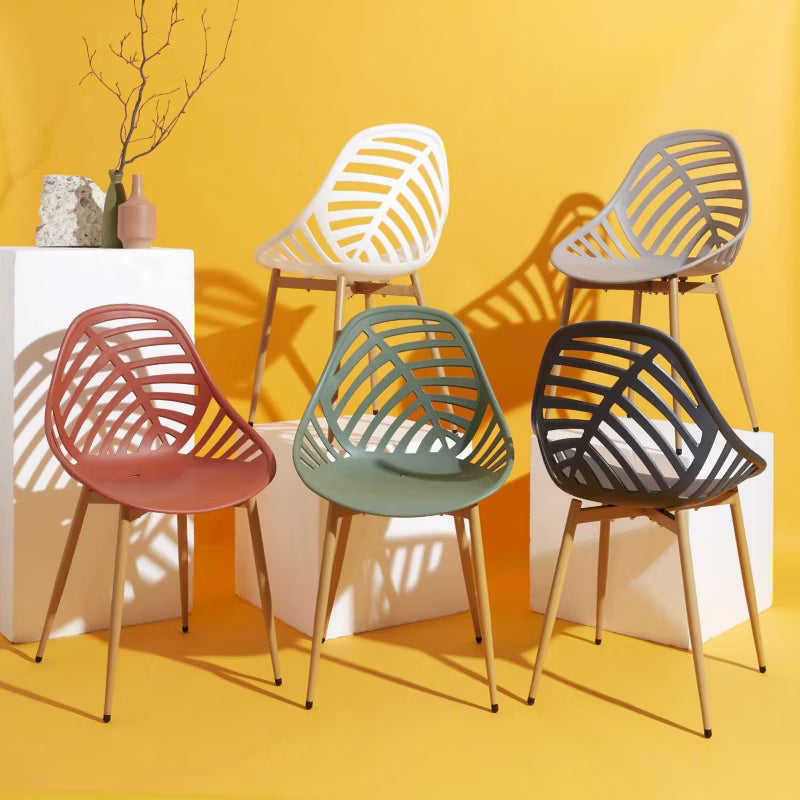Havestol Leaf Beige med Bladmønster