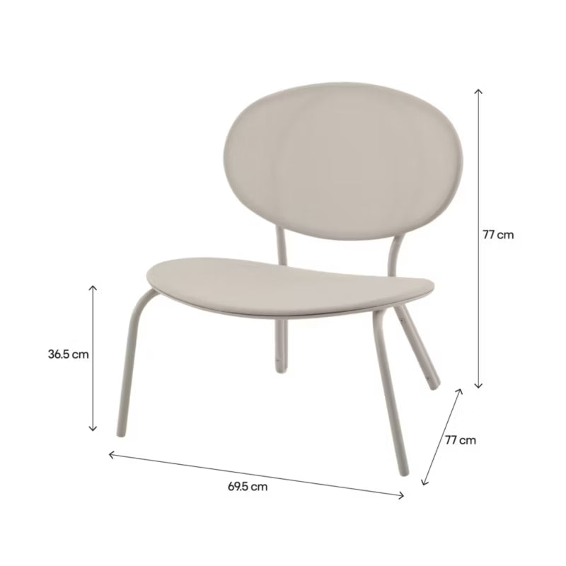 Havebænk Matola 75 cm Lysegrå