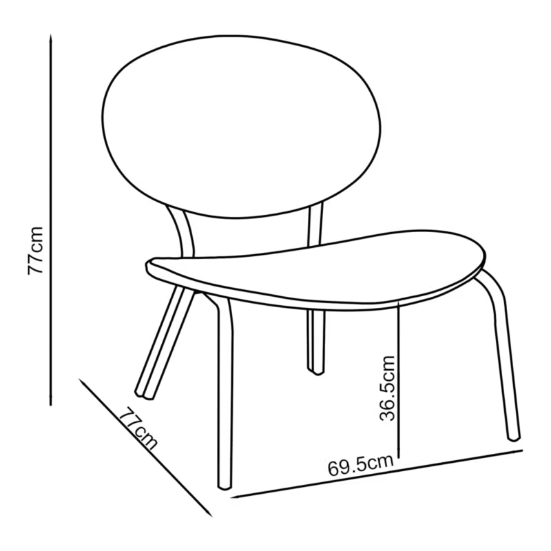 Havebænk Matola 75 cm Lysegrå