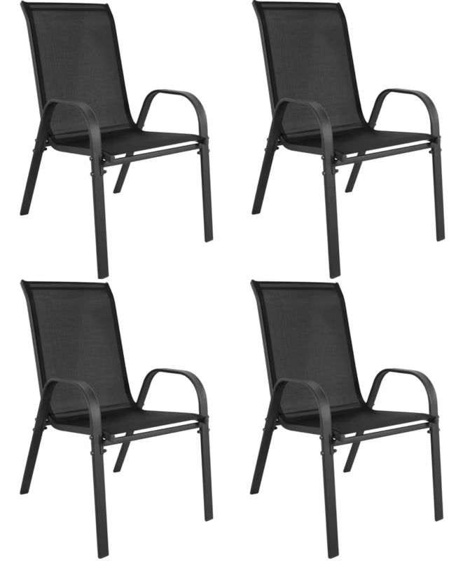 Havestol Metal 56x43x91 cm Sort 4 Stk