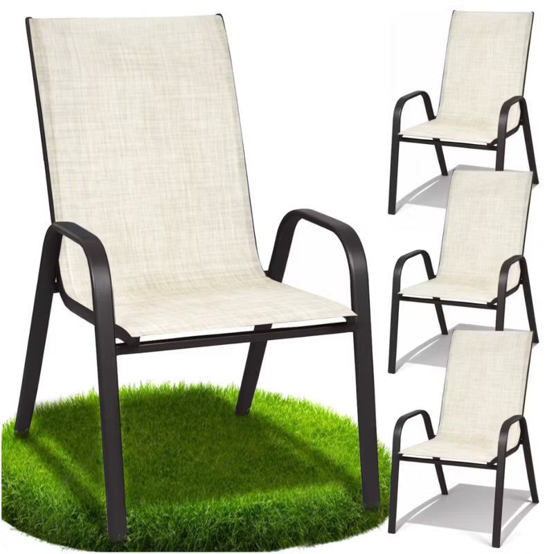 Havesæson Havestol Metal Beige 4 Stk.