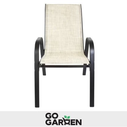 Havesæson Havestol Metal Beige 4 Stk.