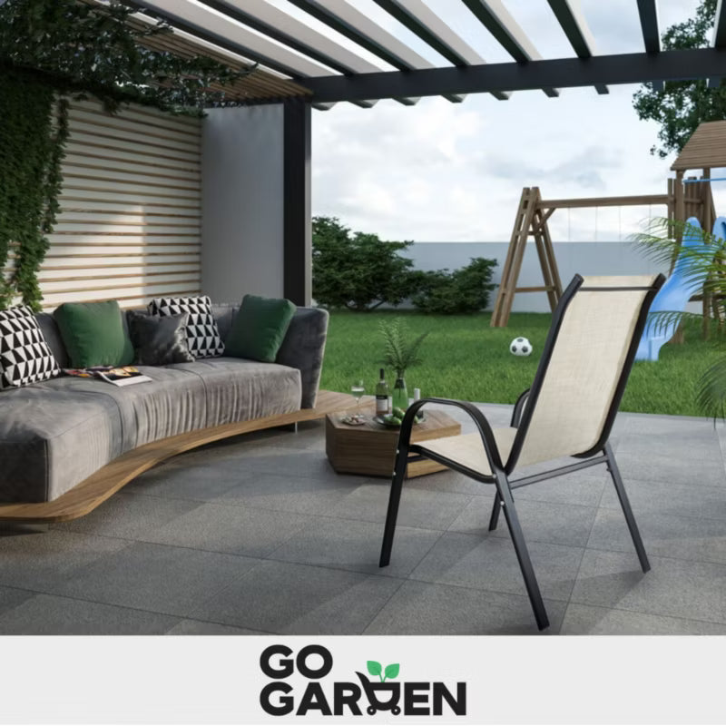 Havesæson Havestol Metal Beige 4 Stk.