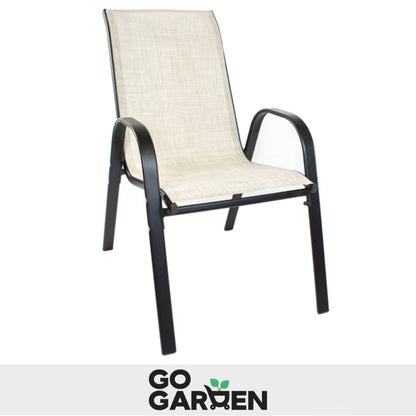 Havesæson Havestol Metal Beige 4 Stk.