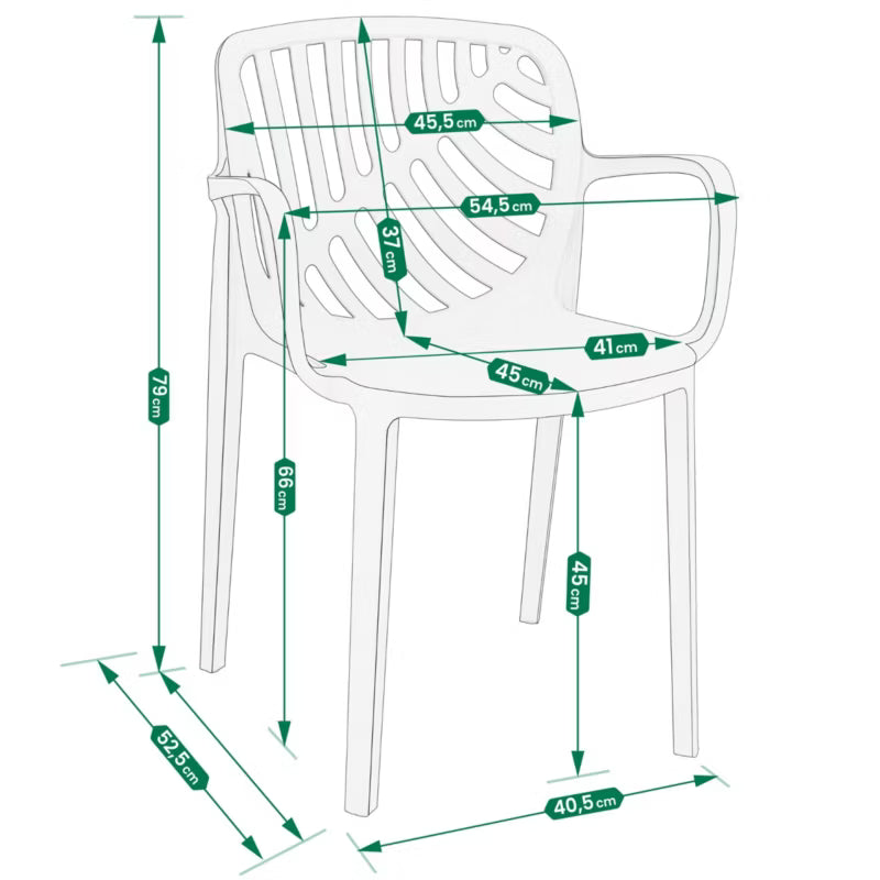 Havestol TEREV 55x53 cm Sort Plast