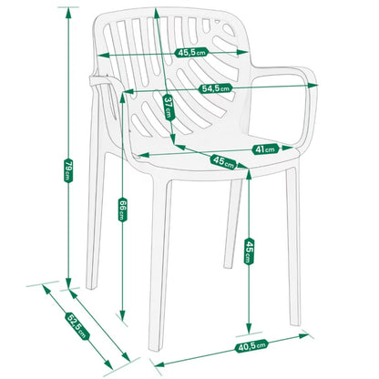 Havestol TEREV 55x53 cm Sort Plast