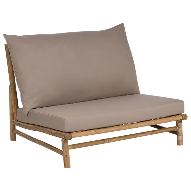Havestol Todi 97x85 cm Bambus Gråbeige 2 Stk. 4255664833068