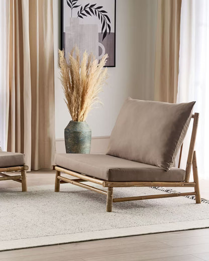 Havestol Todi 97x85 cm Bambus Gråbeige 2 Stk. 4255664833068