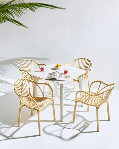 Havestole Andora 4 Stk. Beige
