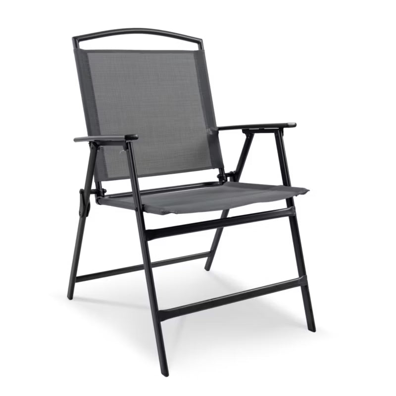 Havestole RISARI 58x70 cm Sammenklappelig Antracit 4 Stk.