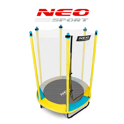Havetrampolin 140 cm Gul med Sikkerhedsnet