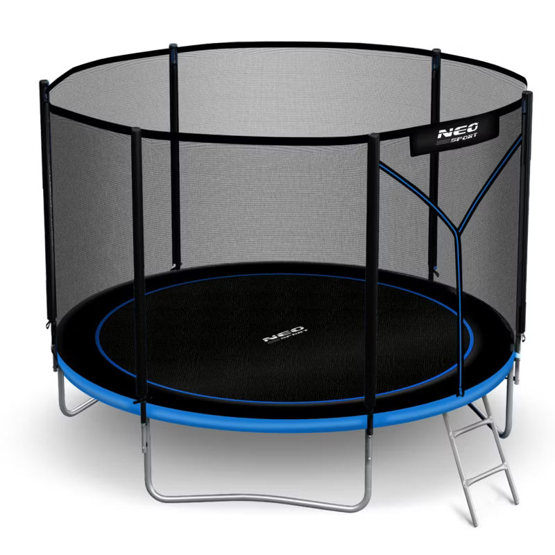 Havetrampolin 183 cm Blå med Stige og Sikkerhedsnet