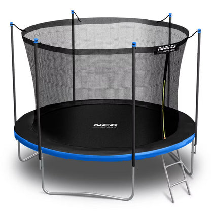 Havetrampolin 183 cm Blå med Stige og Sikkerhedsnet
