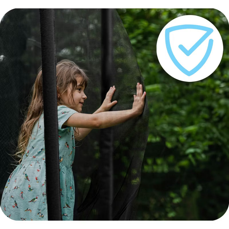 Havetrampolin 183 cm Blå med Stige og Sikkerhedsnet