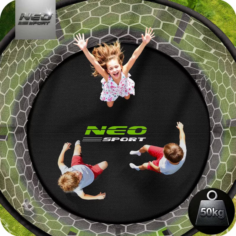 Havelavest Trampolin 183 cm Grøn med Sikkerhedsnet og Stige