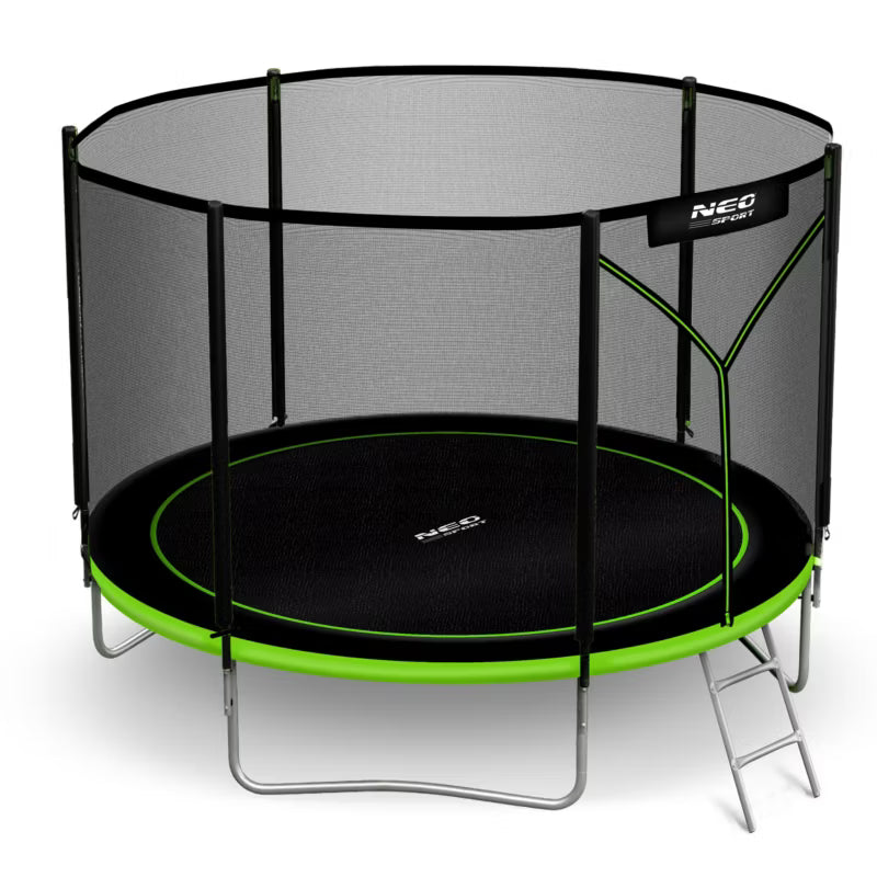 Havetrampolin 183 cm Grøn med Sikkerhedsnet og Stige