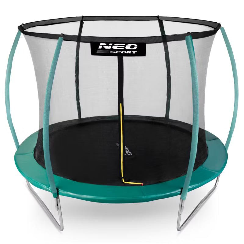 Havetrampolin 252 cm Grøn med Indvendigt Sikkerhedsnet NS-08C181