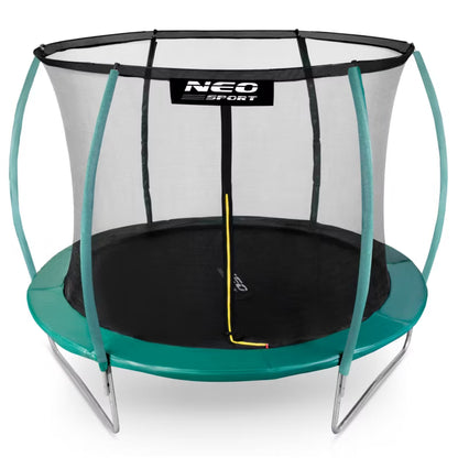 Havetrampolin 252 cm Grøn med Indvendigt Sikkerhedsnet NS-08C181
